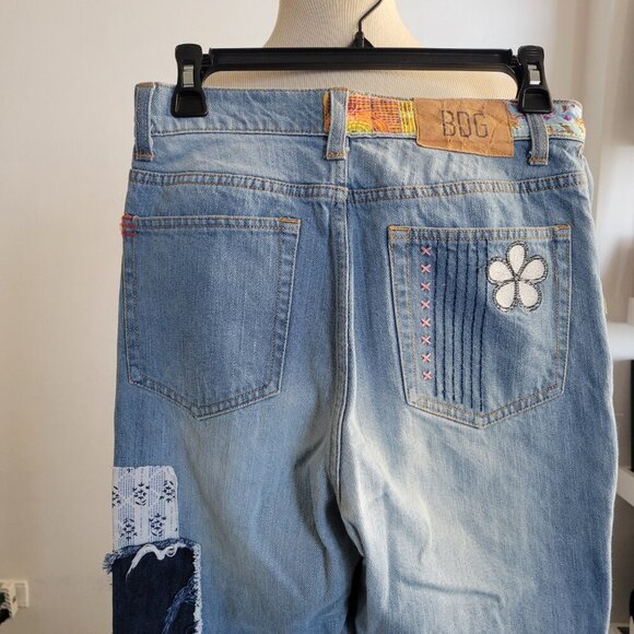 BDG High-Waisted Flare Jean-Urban Outfitters-Patch-Crochet-Embroider (Size: 27X) - Picture 9 of 13